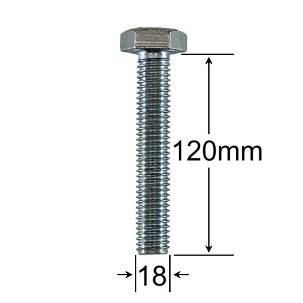 Surub Filet Metric M18x120mm Cap Hexagonal a