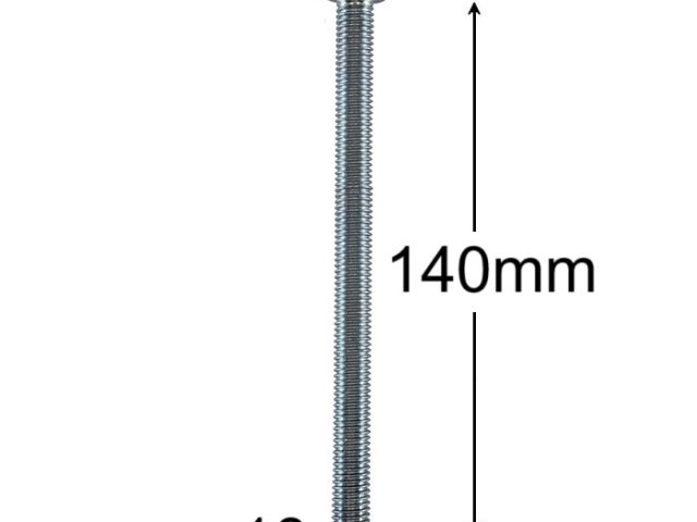 Surub Filet Metric M18x140mm Cap Hexagonal DIN 933 Gr.8.8 Zincat - 10buc/cutie