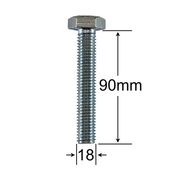 Surub Filet Metric M18x90mm Cap Hexagonal a