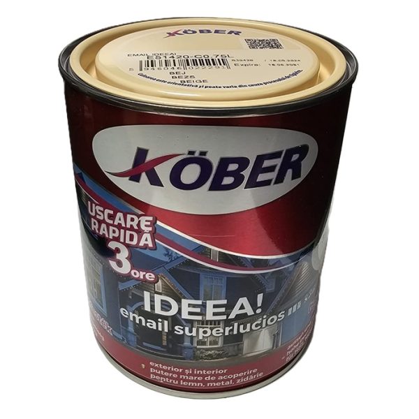 Vopsea Bej Pentru Lemn Si Metal Kober Ideea 0.75L a