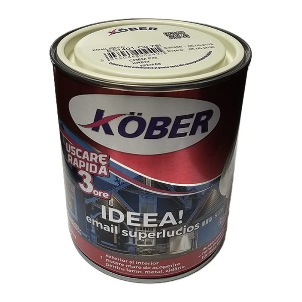 Vopsea Crem Pal Pentru Lemn Si Metal Kober Ideea 0.75L a