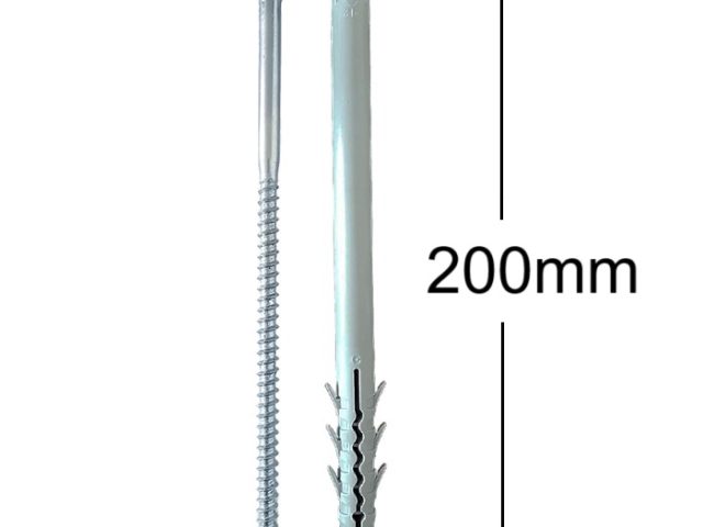 Diblu 12x200mm Cu Surub DIN 571 - 50 buc/cutie