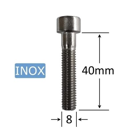Surub Inox M8x40mm Cap Cilindric Imbus DIN 912 - 50 buc/cutie