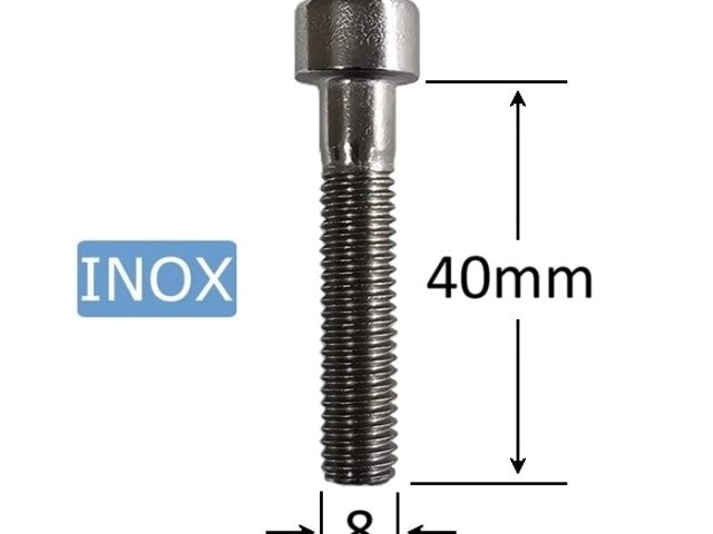 Surub Inox M8x40mm Cap Cilindric Imbus DIN 912 - 50 buc/cutie