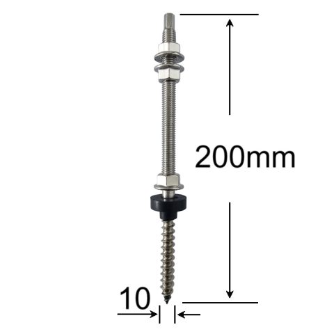 Surub Inox Fixare Panou Solar M10x200