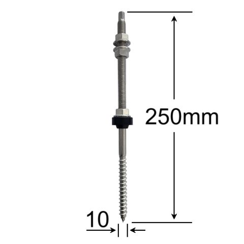 Surub Inox Fixare Panou Solar M10x250