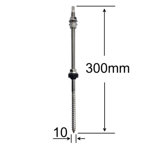 Surub Inox Fixare Panou Solar M10x300