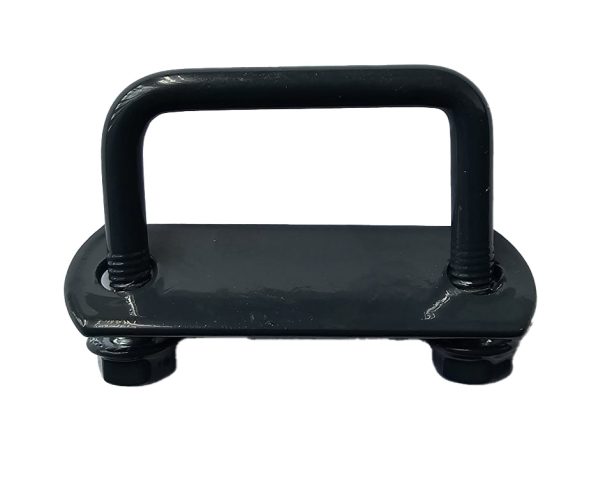Brida 20x40mm Gri Antracit RAL7016 Pentru Fixare Panouri Gard Pe Stalpi Rectangulari - 25buc/cutie