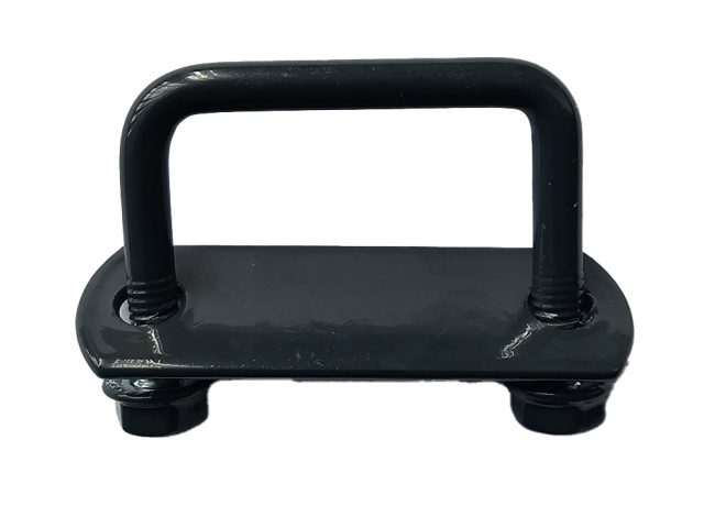Brida 20x40mm Gri Antracit RAL7016 Pentru Fixare Panouri Gard Pe Stalpi Rectangulari - 25buc/cutie