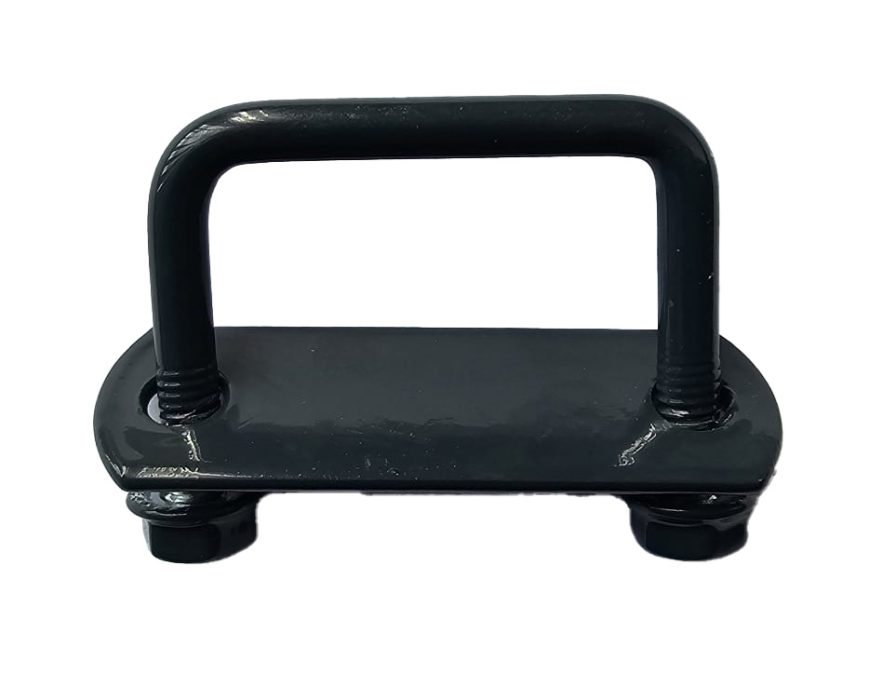 Brida 20x40mm Gri Antracit RAL7016 Pentru Fixare Panouri Gard Pe Stalpi Rectangulari - 25buc/cutie