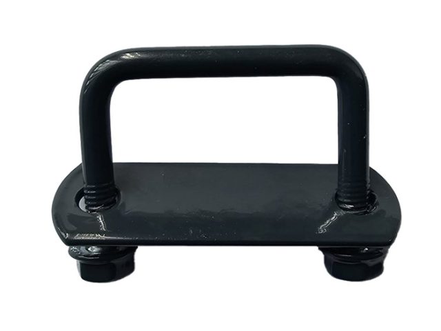 Brida 40x60mm Gri Antracit RAL7016 Pentru Fixare Panouri Gard Pe Stalpi Rectangulari - 25buc/cutie