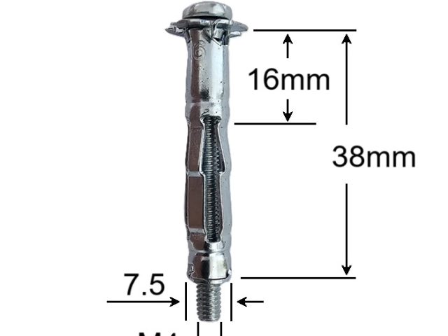 Diblu Molly Metalic M4x38mm - 100buc/cutie