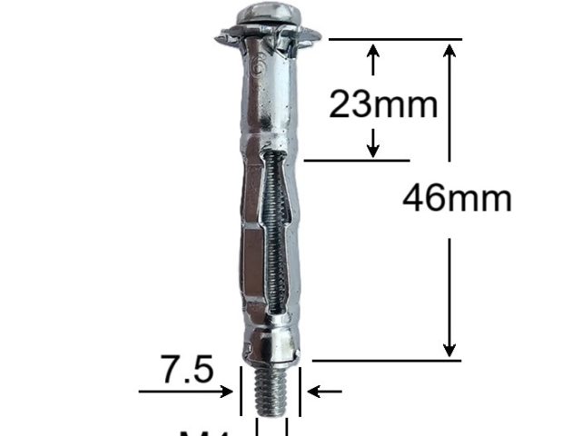 Diblu Molly Metalic M4x46mm - 100buc/cutie