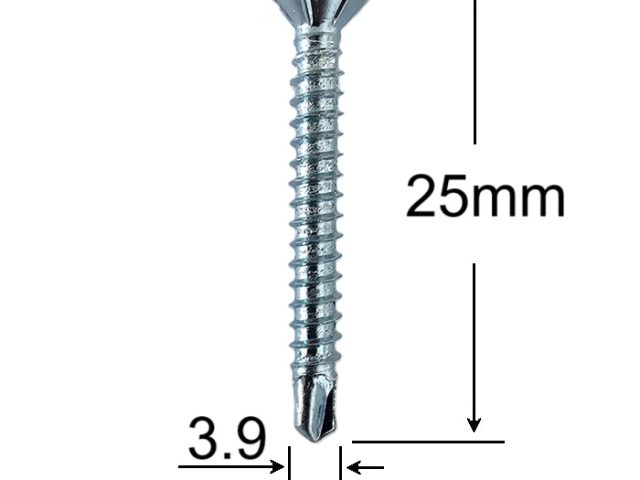 Surub Autoforant 3.9x25mm Cap Inecat DIN 7504P - 1000buc/cutie