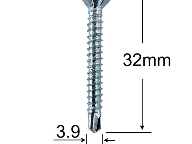 Surub Autoforant 3.9x32mm Cap Inecat DIN 7504P - 500buc/cutie