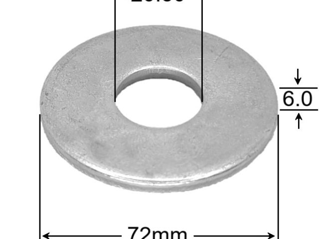 Saiba Plata Speciala M20x72x6 DIN 440R - 25buc/cutie