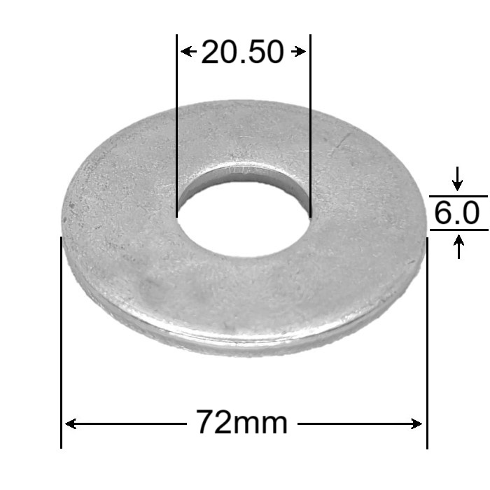 Saiba Plata Speciala M20x72x6 DIN 440R - 25buc/cutie