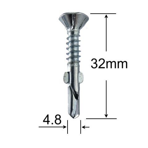 Surub Autoforant Cu Aripi 4.8x32mm - 500buc/cutie