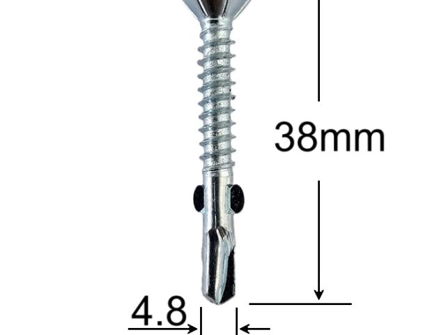 Surub Autoforant Cu Aripi 4.8x38mm - 500buc/cutie