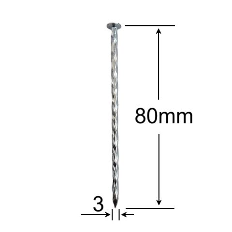 Cuie Rasucite 3x80mm - 1Kg/cutie