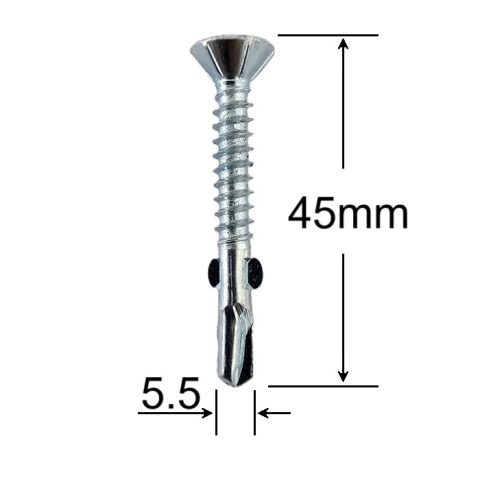 Surub Autoforant Cu Aripi 5.5x45mm - 250buc/cutie