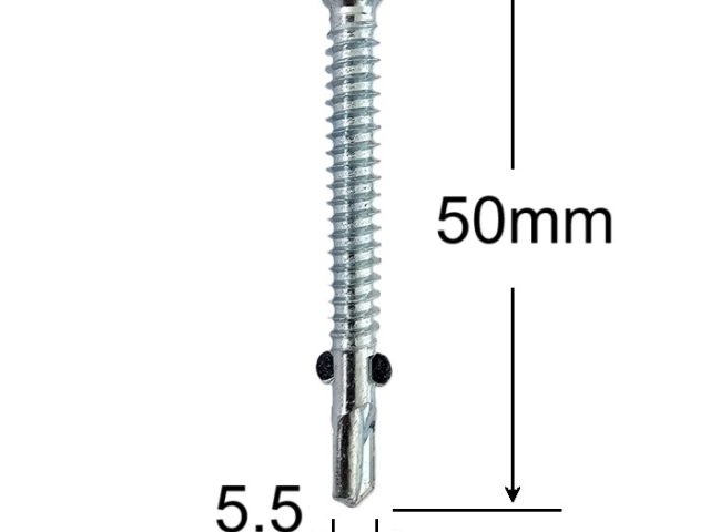 Surub Autoforant Cu Aripi 5.5x50mm - 250buc/cutie