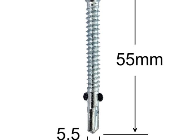 Surub Autoforant Cu Aripi 5.5x55mm - 250buc/cutie