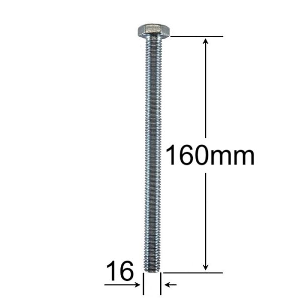Surub Filet Metric M16x160mm Cap Hexagonal a