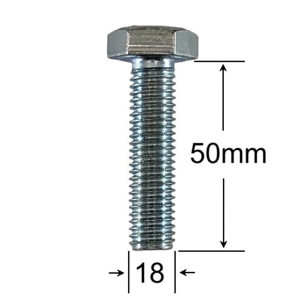 Surub Filet Metric M18x50mm Cap Hexagonal a