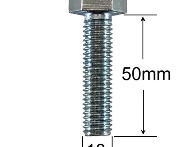 Surub Filet Metric M18x50mm Cap Hexagonal DIN 933 Gr.8.8 Zincat - 25buc/cutie
