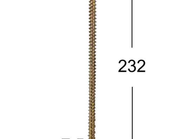Surub Montaj Ferestre 7.5x232 Galben TX30 - 100buc/cutie