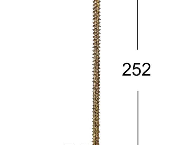 Surub Montaj Ferestre 7.5x252 Galben TX30 - 100buc/cutie