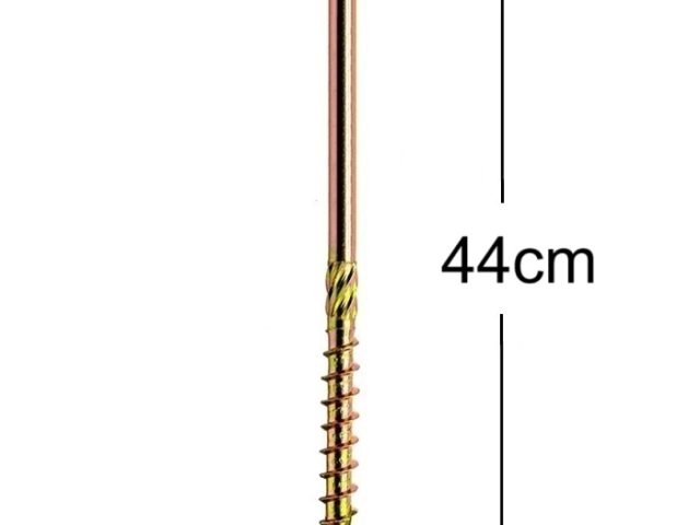 Surub Dulgherie Cap Plat 8x440mm Torx TX40 - 10buc/cutie