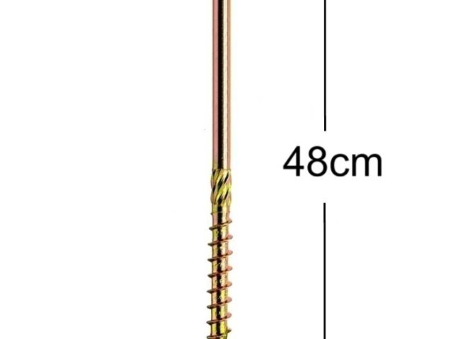 Surub Dulgherie Cap Plat 8x480mm Torx TX40 - 10buc/cutie