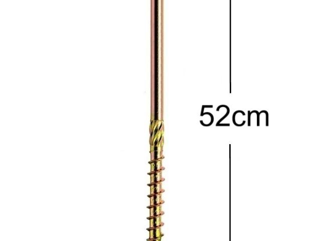 Surub Dulgherie Cap Plat 8x520mm Torx TX40 - 10buc/cutie