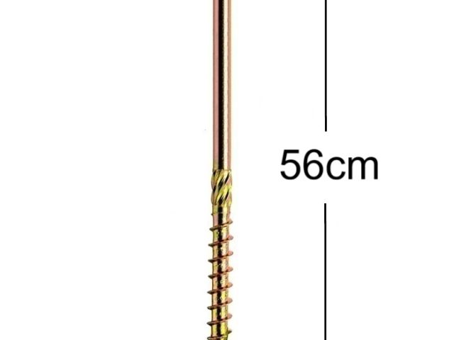 Surub Dulgherie Cap Plat 8x560mm Torx TX40 - 10buc/cutie