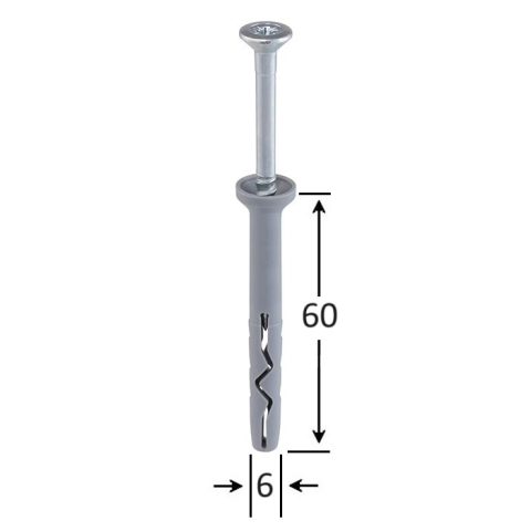 Diblu Cui Percutie 6x60mm - 50buc/punga