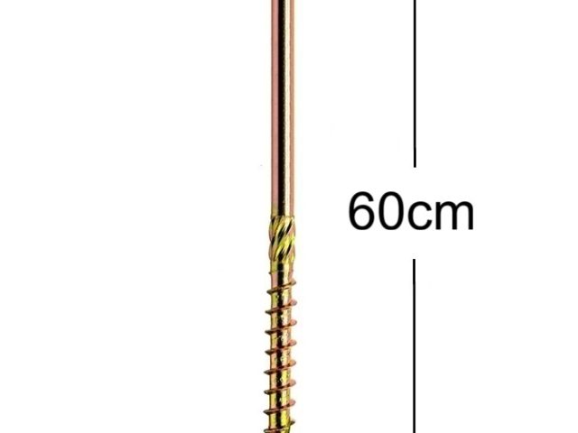 Surub Dulgherie Cap Plat 8x600mm Torx TX40 - 10buc/cutie