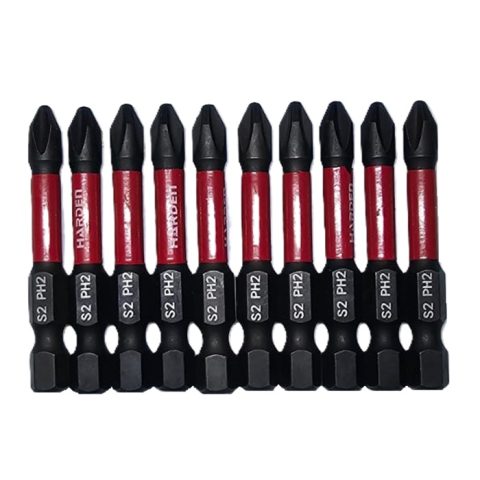 Set 10 Biti De Impact PH2 Lungi 50mm Harden 550562