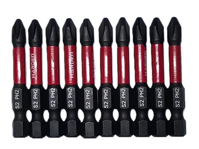 Set 10 Biti De Impact PH2 Lungi 50mm Harden 550562