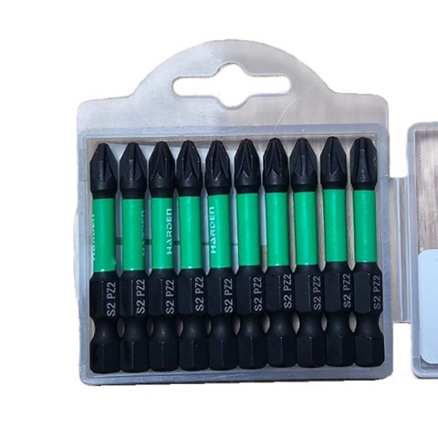 Set 10 Biti De Impact PZ2 Lungi 50mm Harden 550566