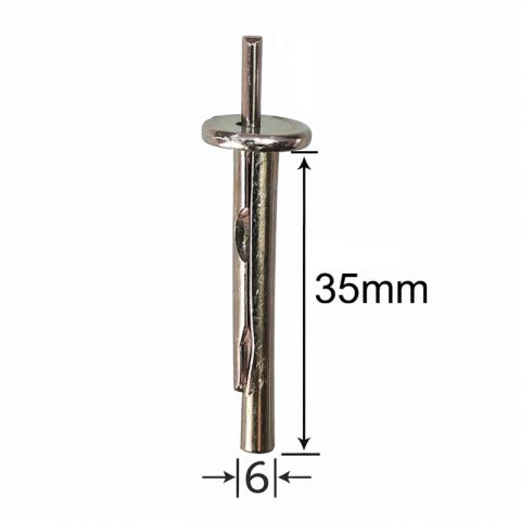 Diblu metalic 6x35mm - 100buc/buc