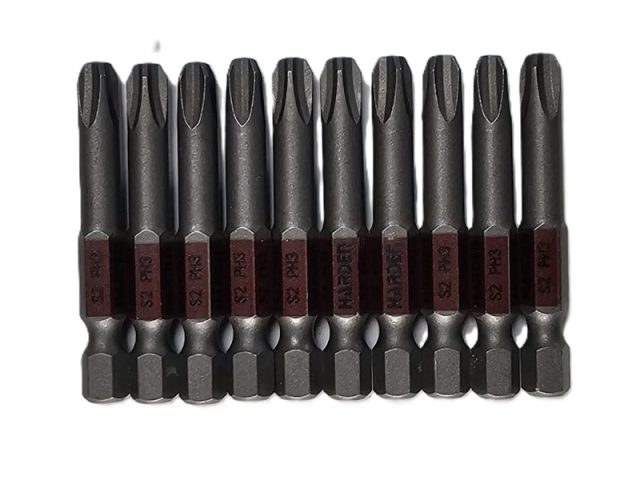 Set 10 Biti PH3 Lungi 50mm Harden 550563