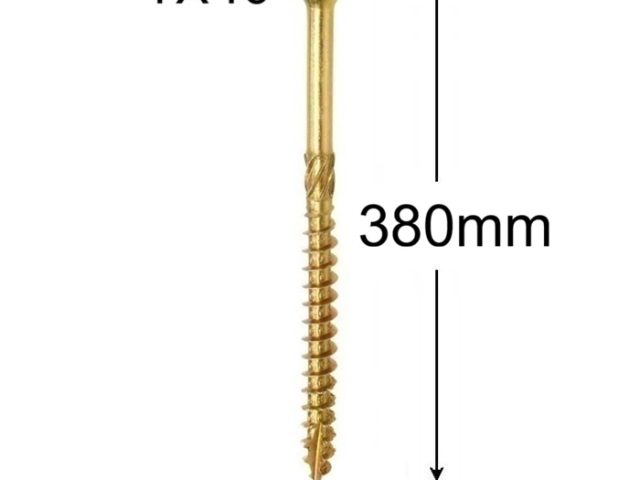 Surub Dulgherie Cap Inecat 8x380mm Torx TX40 - 50buc/cutie