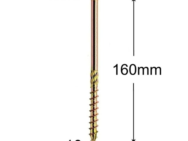 Surub Dulgherie Cap Plat 10x160 mm Torx TX40 - 50buc/cutie