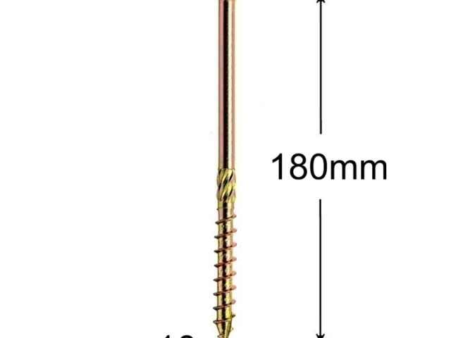 Surub Dulgherie Cap Plat 10x180 mm Torx TX40 - 50buc/cutie