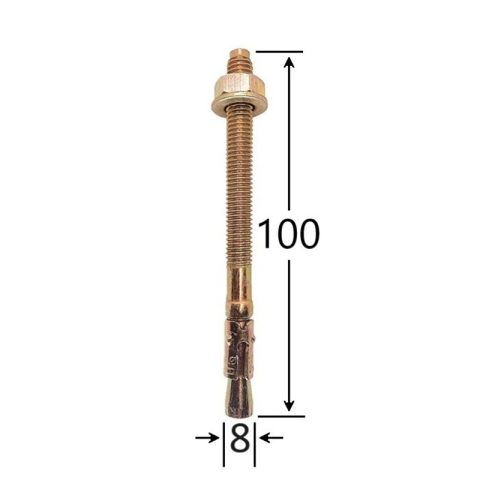 Ancora Cu Cep Cilindric Si Clema M8x100mm - 50buc/cutie