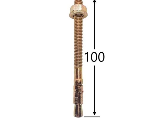 Ancora Cu Cep Cilindric Si Clema M8x100mm - 50buc/cutie