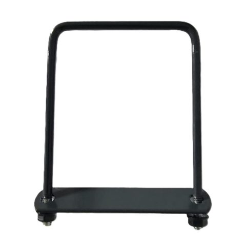 Brida 100x80mm Gri Antracit RAL7016 Pentru Fixare Panouri Gard Pe Stalpi Rectangulari - 25buc/cutie