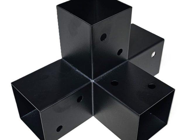 Conector Grinda Lemn 90mm Forma X Pentru Pergole Si Terase GPX 90